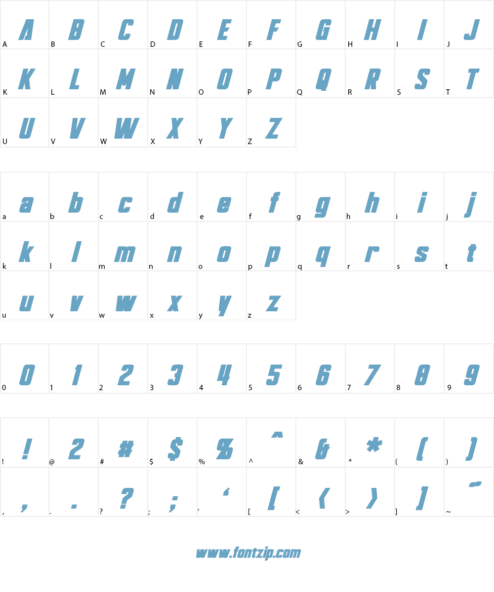 Bayformance Font Character